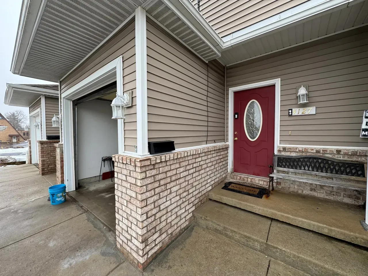Condo exterior entry after renovation